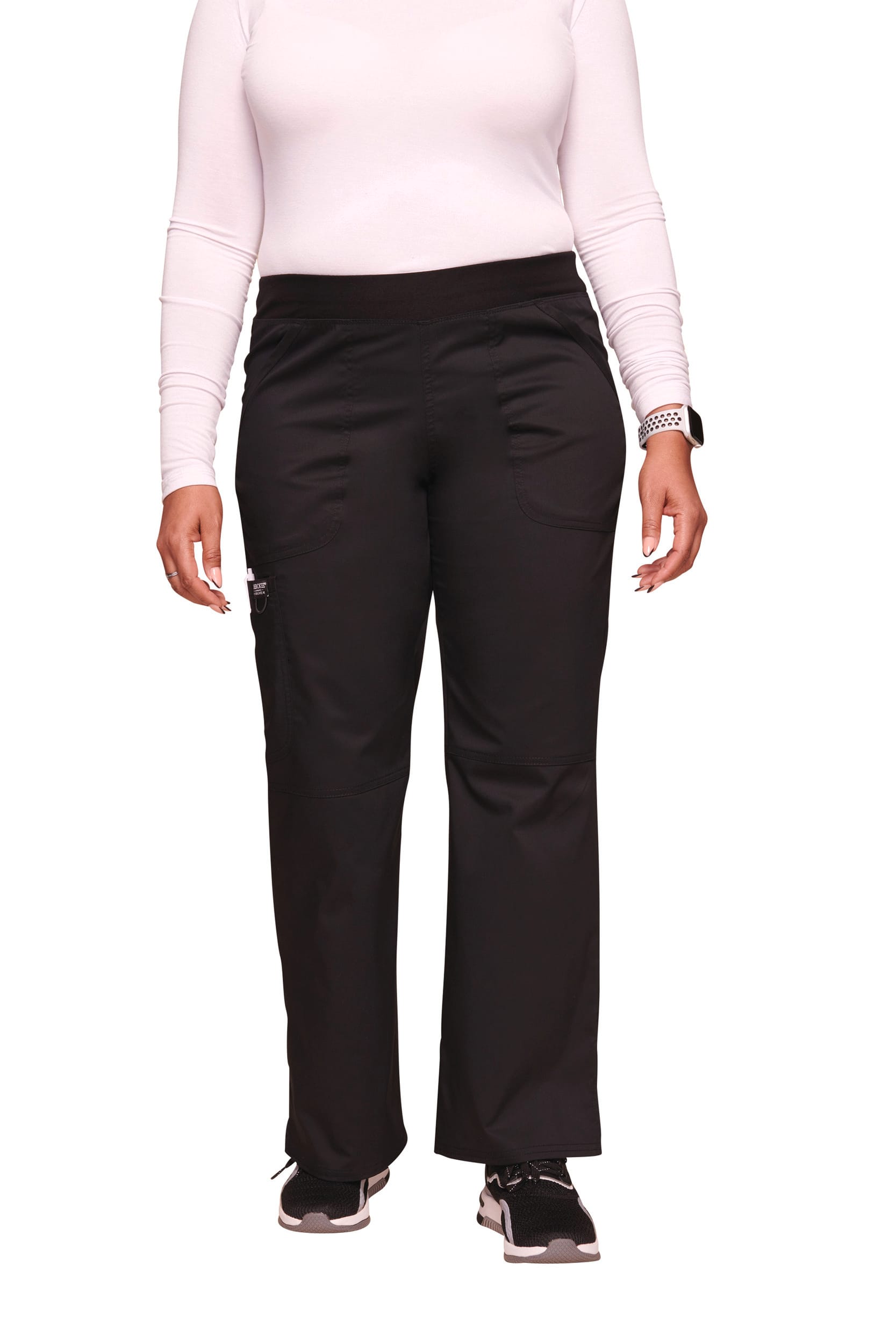 PANTALONES CARGO DE TIRO MEDIO MUJER<BR/>