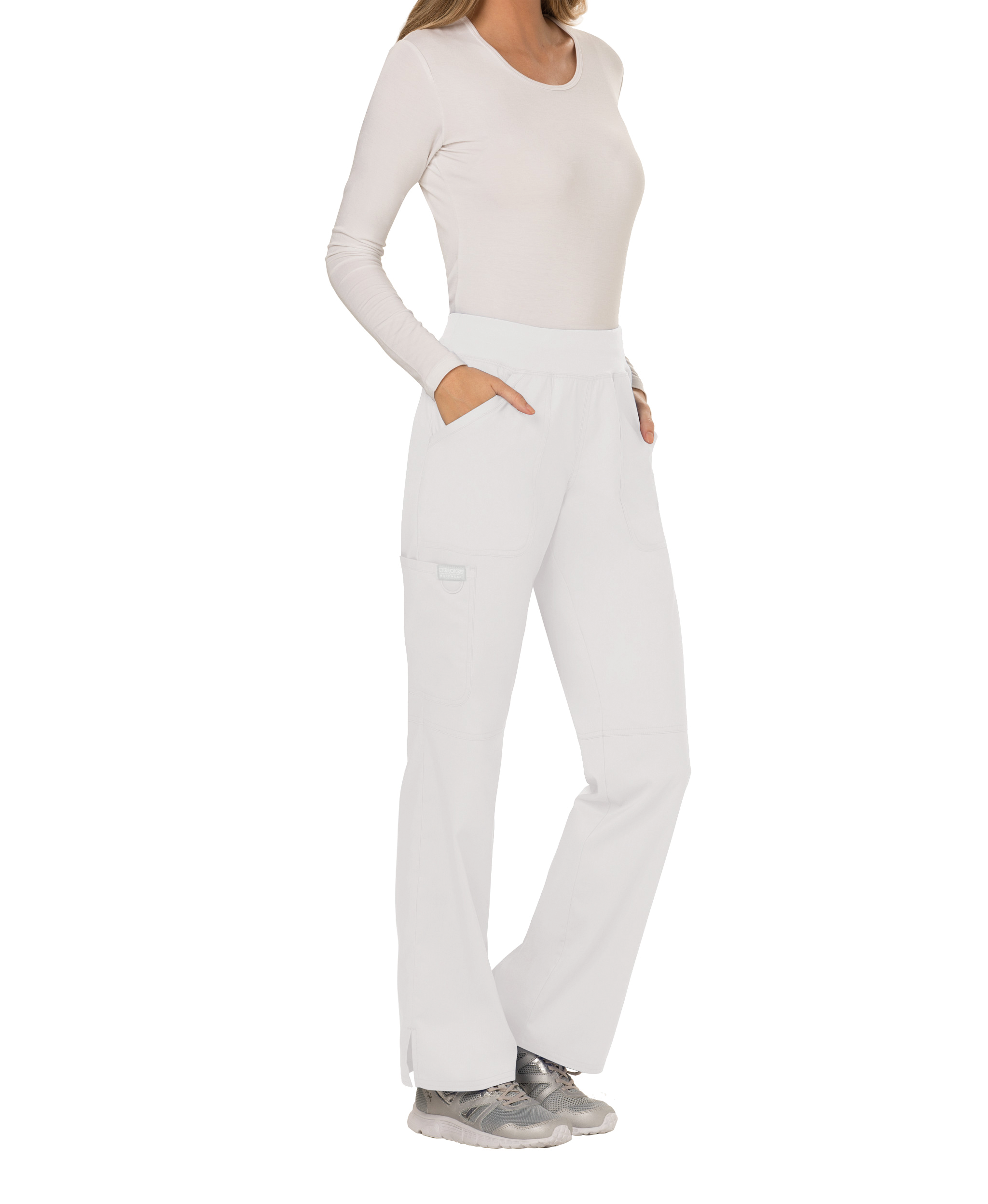 black Pantalones cargo de tiro medio mujer<br/>