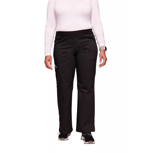 black Pantalones cargo de tiro medio mujer<br/>