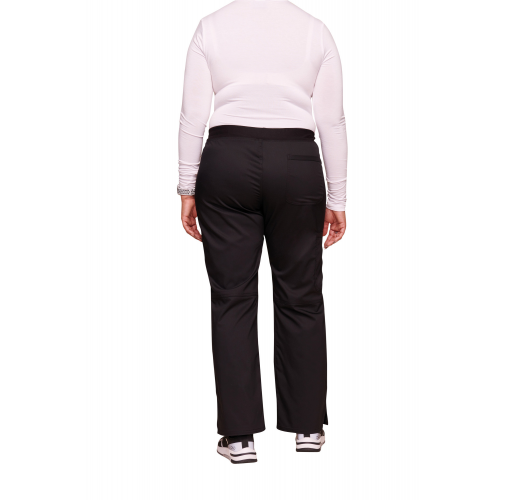 black Pantalones cargo de tiro medio mujer<br/>