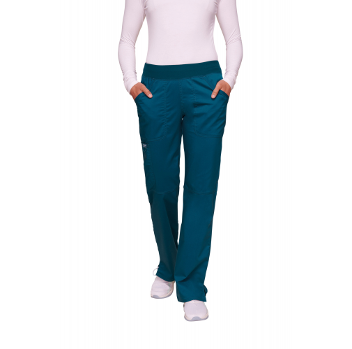 caribbean blue Pantalones cargo de tiro medio mujer<br/>