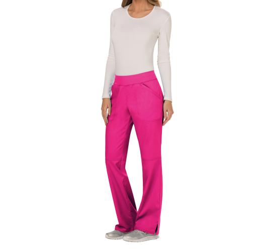 electric pink Pantalones cargo de tiro medio mujer<br/>