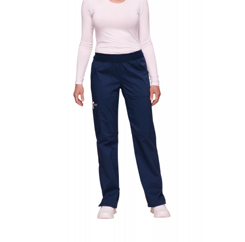 navy Pantalones cargo de tiro medio mujer<br/>