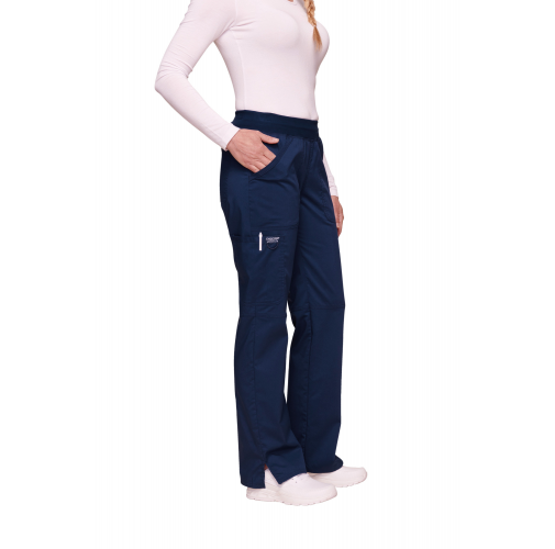 navy Pantalones cargo de tiro medio mujer<br/>