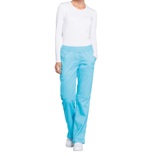 turquoise Pantalones cargo de tiro medio mujer<br/>