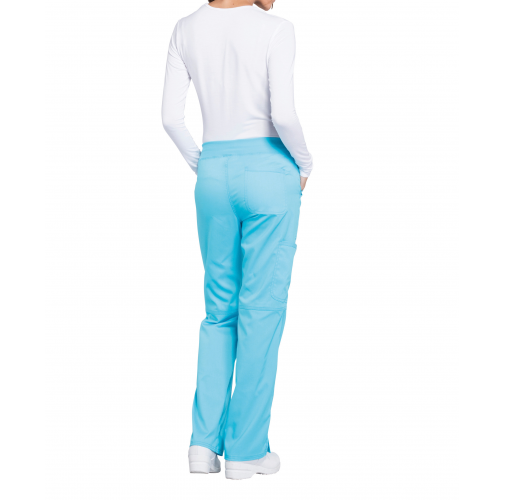 turquoise Pantalones cargo de tiro medio mujer<br/>