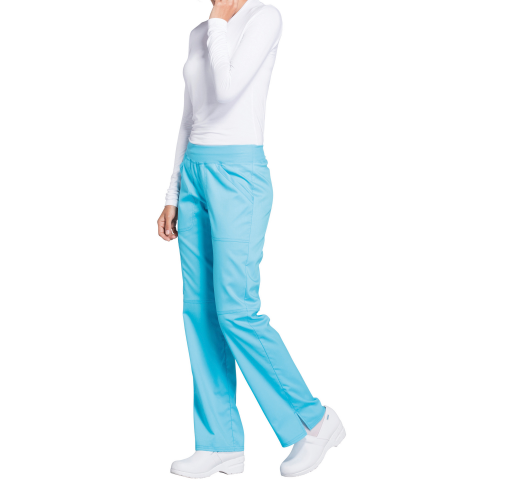 turquoise Pantalones cargo de tiro medio mujer<br/>