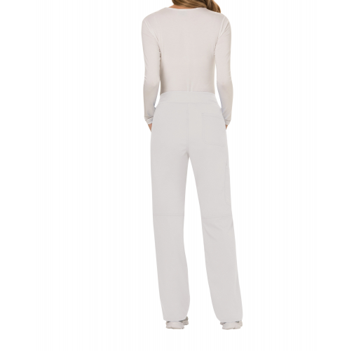 white Pantalones cargo de tiro medio mujer<br/>