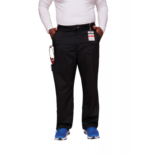 black Pantalones cargo con bragueta hombre<br/>
