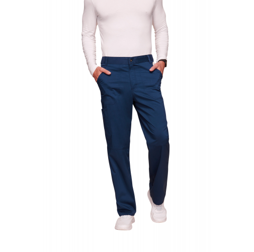 navy Pantalones cargo con bragueta hombre<br/>
