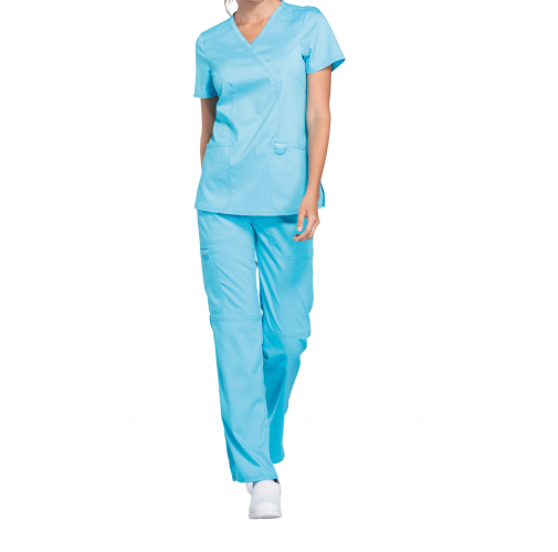 turquoise Casaca cruzada mujer