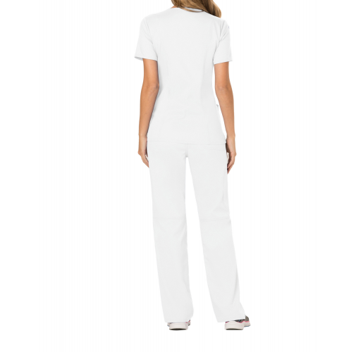 white Casaca cruzada mujer