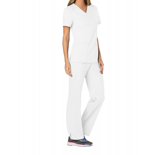 white Casaca cruzada mujer