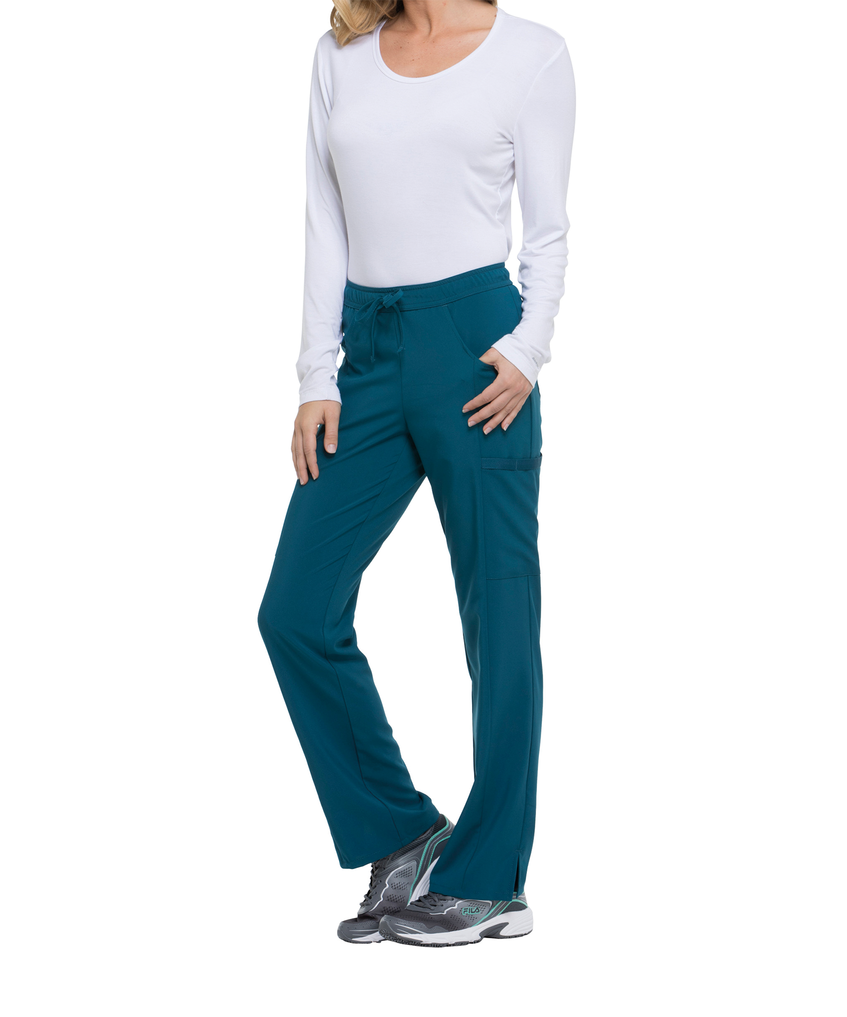Pantalones de tiro medio mujer<br/>