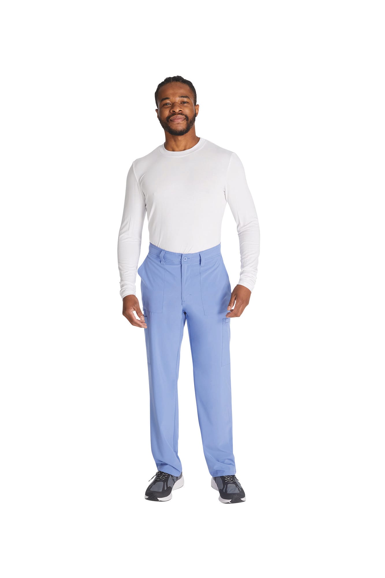 PANTALÓN CON CORDÓN DE AJUSTE Y TIRO ESTÁNDAR HOMBRE<BR/>