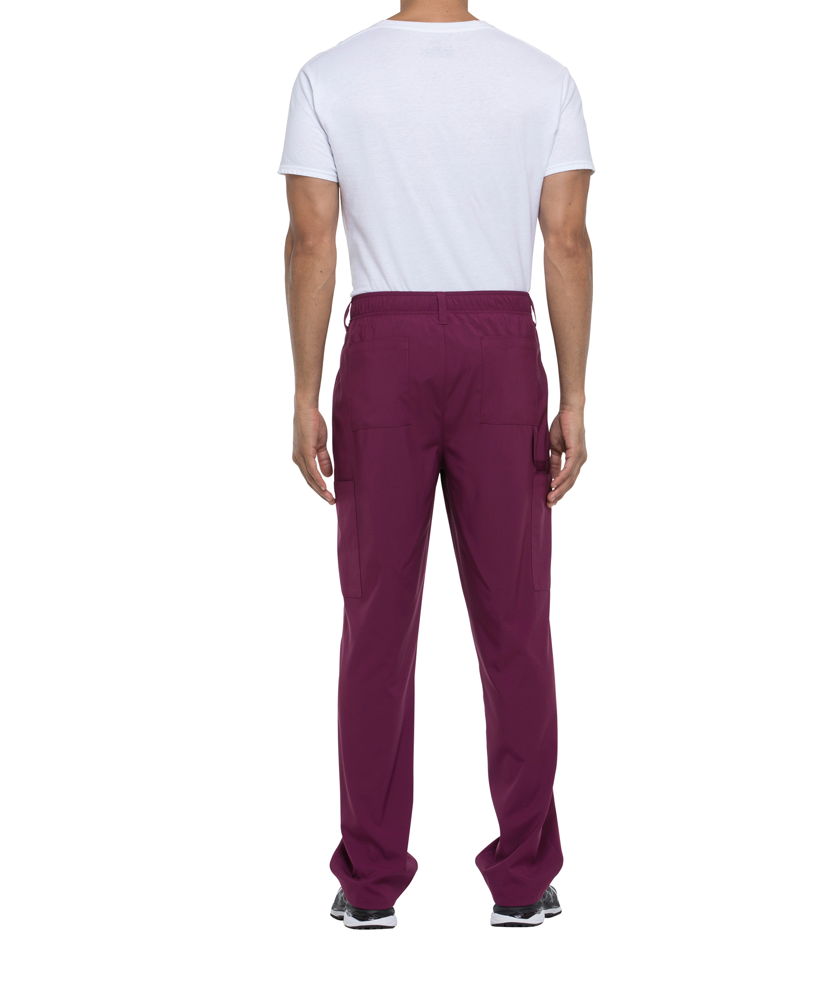 black Pantalón con cordón de ajuste y tiro estándar hombre<br/>