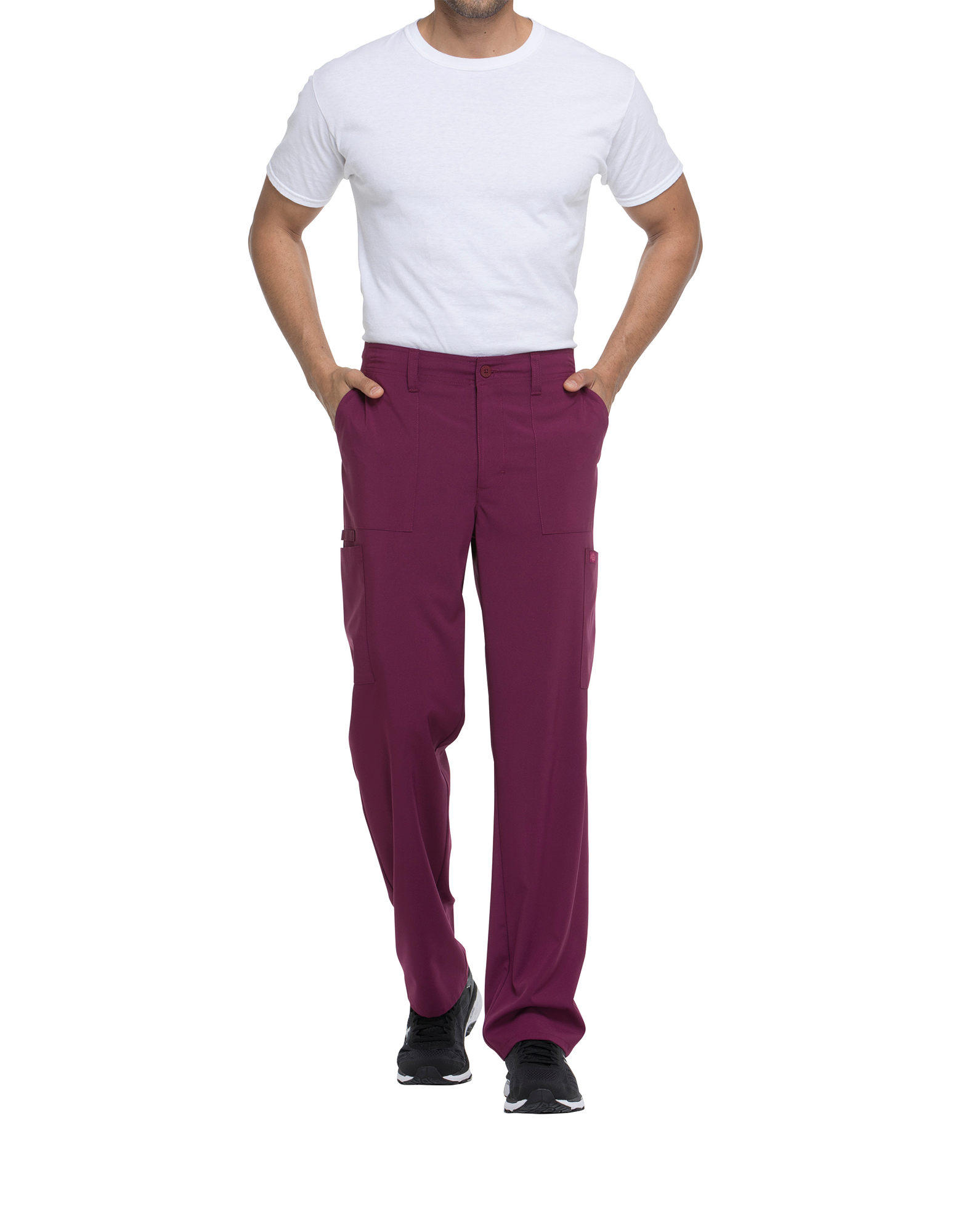 black Pantalón con cordón de ajuste y tiro estándar hombre<br/>