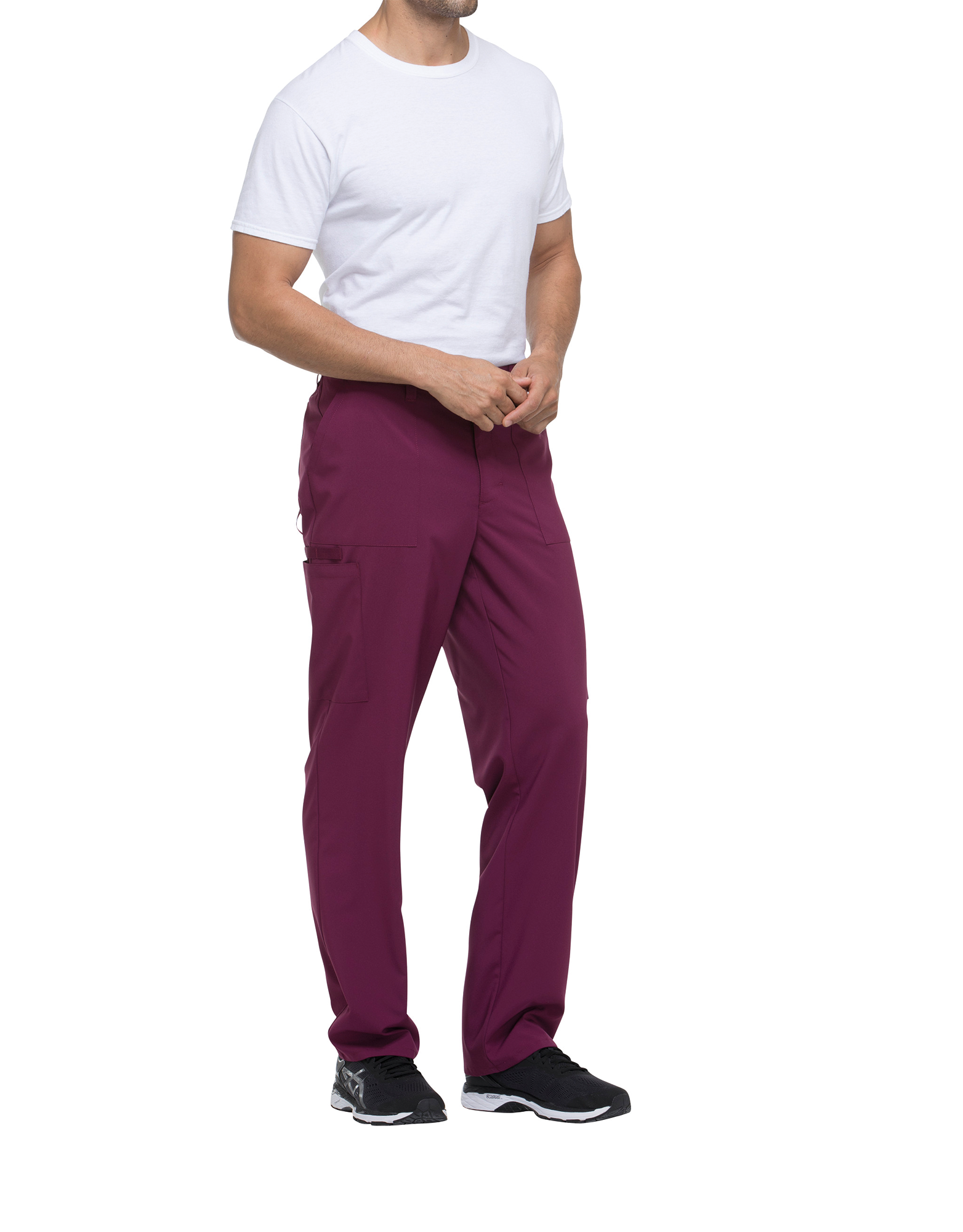 black Pantalón con cordón de ajuste y tiro estándar hombre<br/>