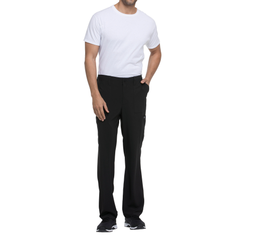 black Pantalón con cordón de ajuste y tiro estándar hombre<br/>