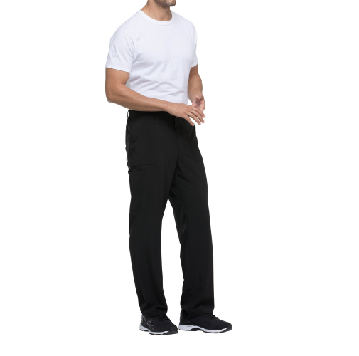 black Pantalón con cordón de ajuste y tiro estándar hombre<br/>