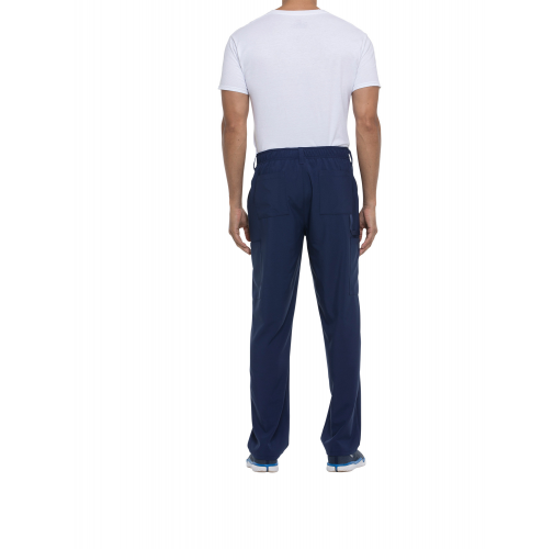 navy Pantalón con cordón de ajuste y tiro estándar hombre<br/>