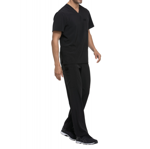 black Camiseta cuello pico hombre
