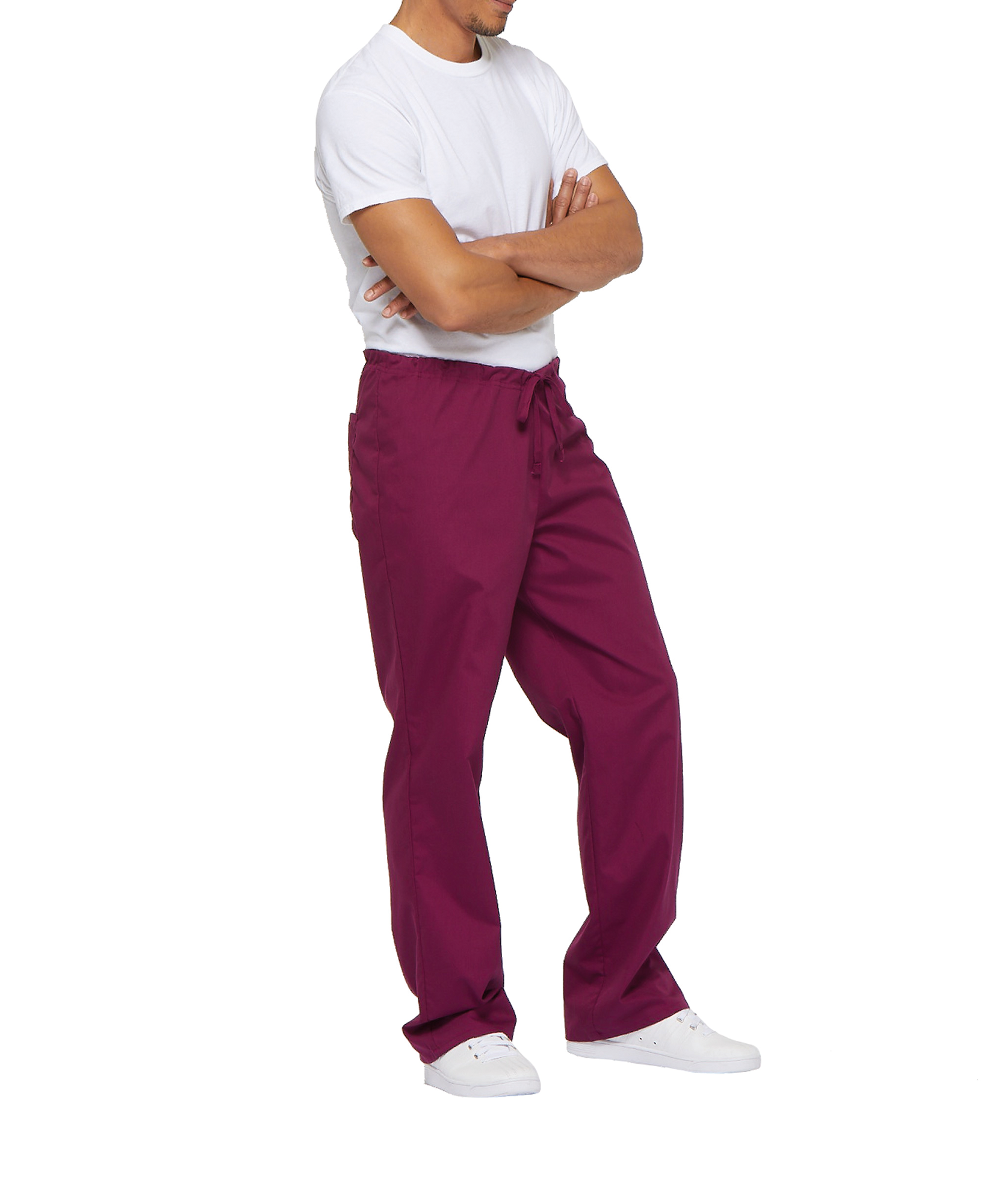 black Pantalón con cordón y tiro estándar unisex<br/>
