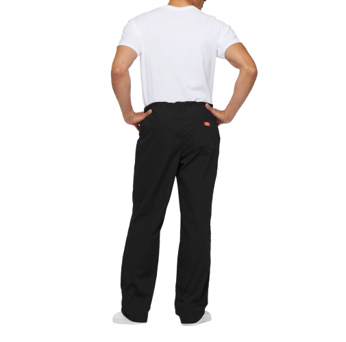 black Pantalón con cordón y tiro estándar unisex<br/>