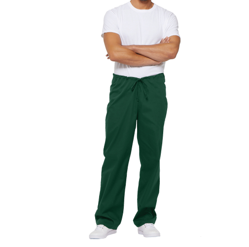 hunter green Pantalón con cordón y tiro estándar unisex<br/>