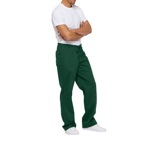 hunter green Pantalón con cordón y tiro estándar unisex<br/>