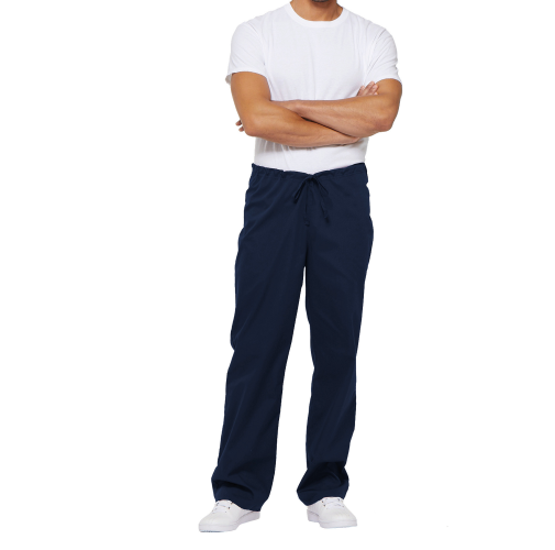 navy Pantalón con cordón y tiro estándar unisex<br/>