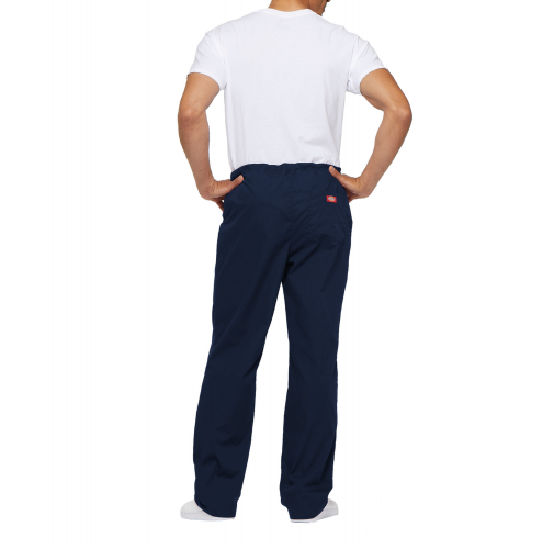 navy Pantalón con cordón y tiro estándar unisex<br/>
