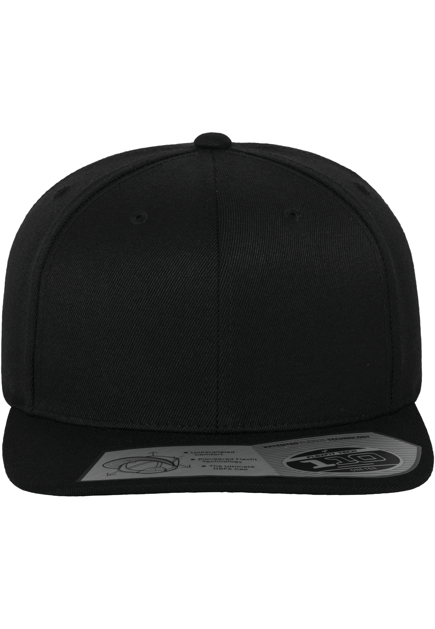 black Gorra Fitted Snapback 6 paneles<br/>