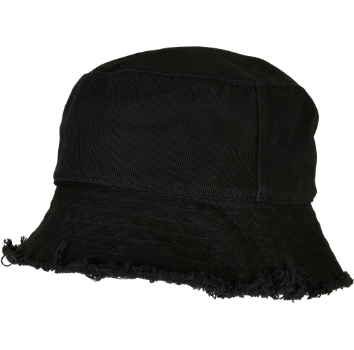 black Sombrero bob con bordes sin rematar