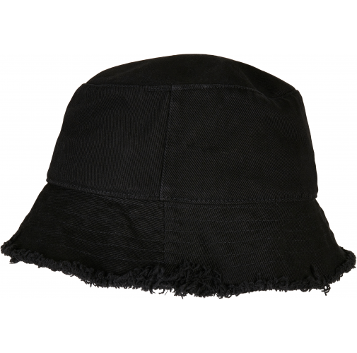 black Sombrero bob con bordes sin rematar