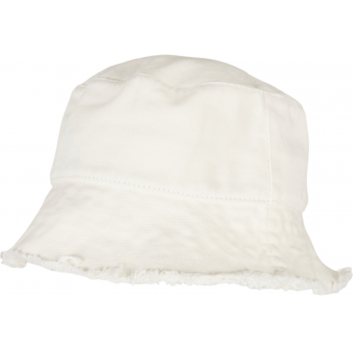 offwhite Sombrero bob con bordes sin rematar