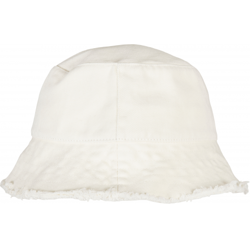 offwhite Sombrero bob con bordes sin rematar