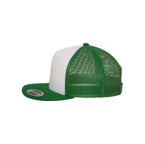 kelly / white Gorra Classic Trucker