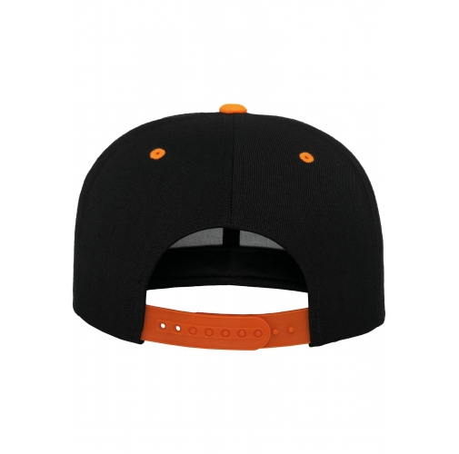 black / neon orange Gorra Classic bicolor snapback