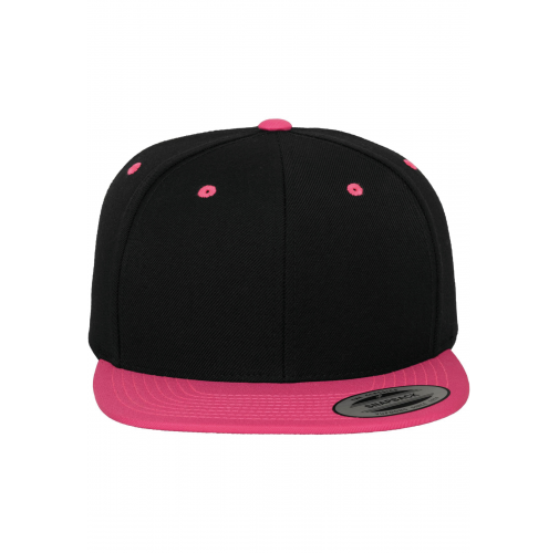 black / neon pink Gorra Classic bicolor snapback