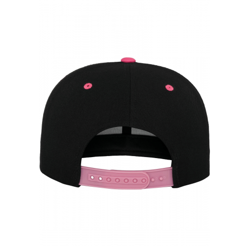 black / neon pink Gorra Classic bicolor snapback