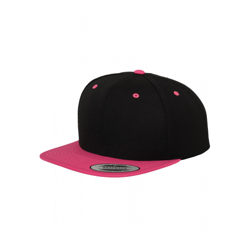 black / neon pink Gorra Classic bicolor snapback