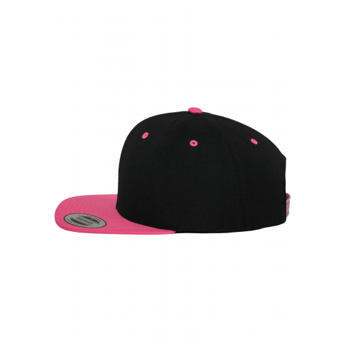 black / neon pink Gorra Classic bicolor snapback