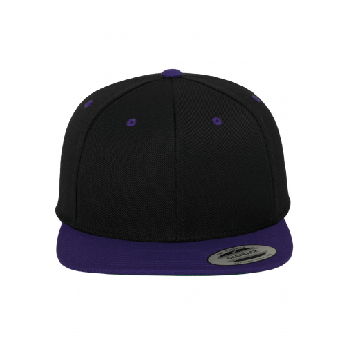 black / purple Gorra Classic bicolor snapback