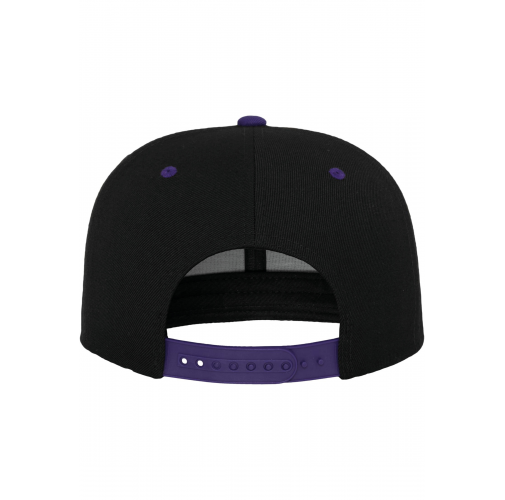 black / purple Gorra Classic bicolor snapback