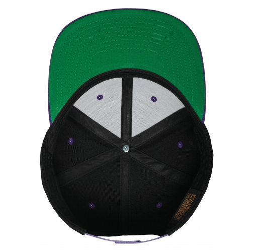 black / purple Gorra Classic bicolor snapback