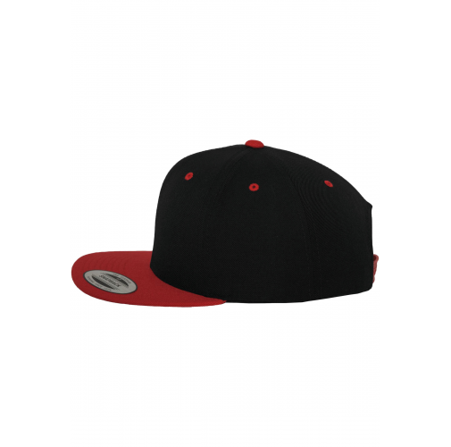 black / red Gorra Classic bicolor snapback