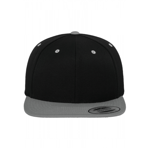 black / silver Gorra Classic bicolor snapback
