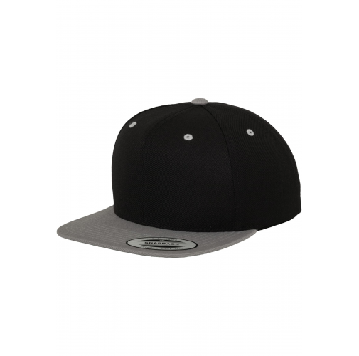 black / silver Gorra Classic bicolor snapback