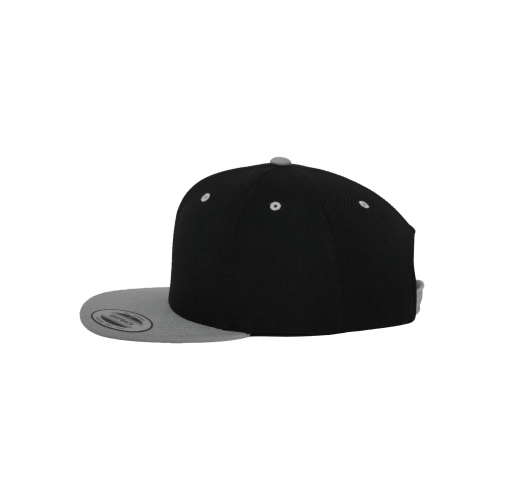 black / silver Gorra Classic bicolor snapback